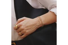  Voque Maven - Link bracelets - Silver / 14kt GP - 18,5cm